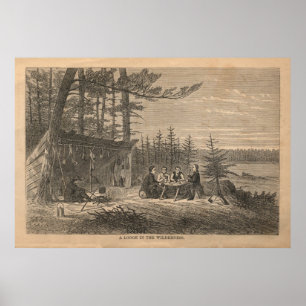 Póster Un refugio en la naturaleza