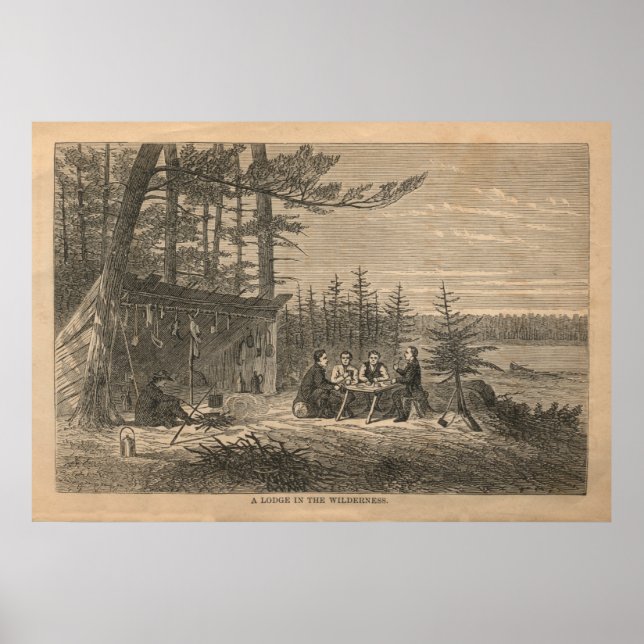 Póster Un refugio en la naturaleza (Frente)