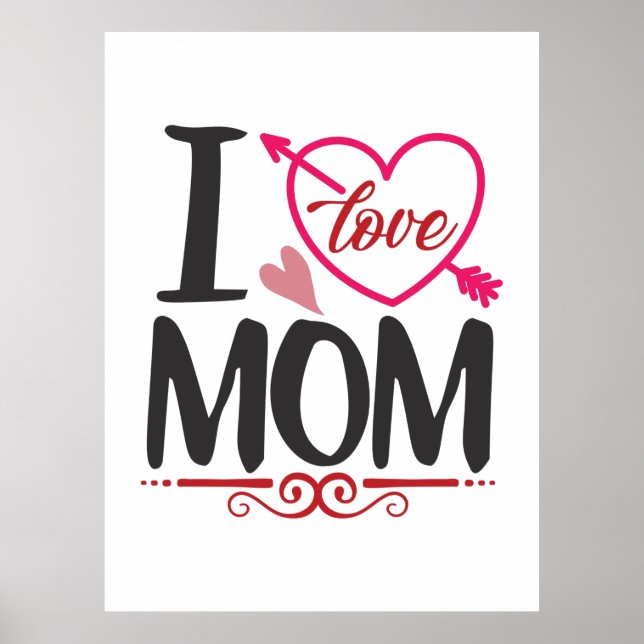 Póster Un regalo de pareja que amo a mamá (Frente)