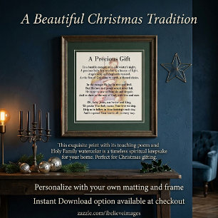 Póster Un regalo precioso de Navidad