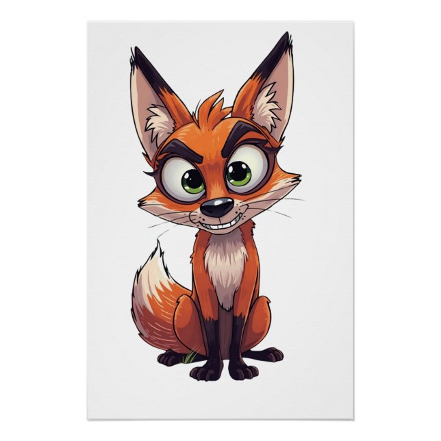 Póster Un renard avec air intéressé (Anverso)