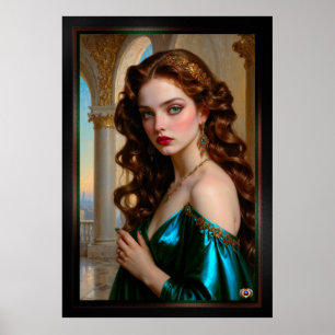 Póster Un retrato encantador de la emperatriz esmeralda