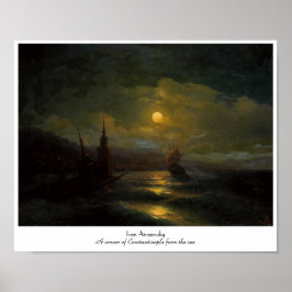 Póster Un rincón de Constantinopla Ivan Aivazovsky
