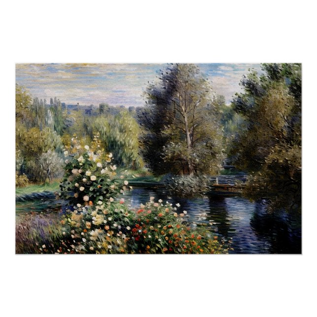 Póster Un rincón del jardín de Montgeron (3) (Anverso)