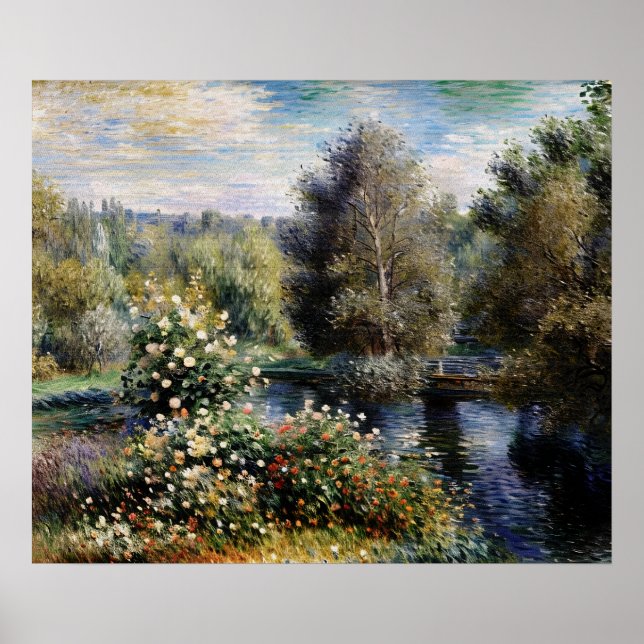 Póster Un rincón del jardín de Montgeron (3) (Frente)