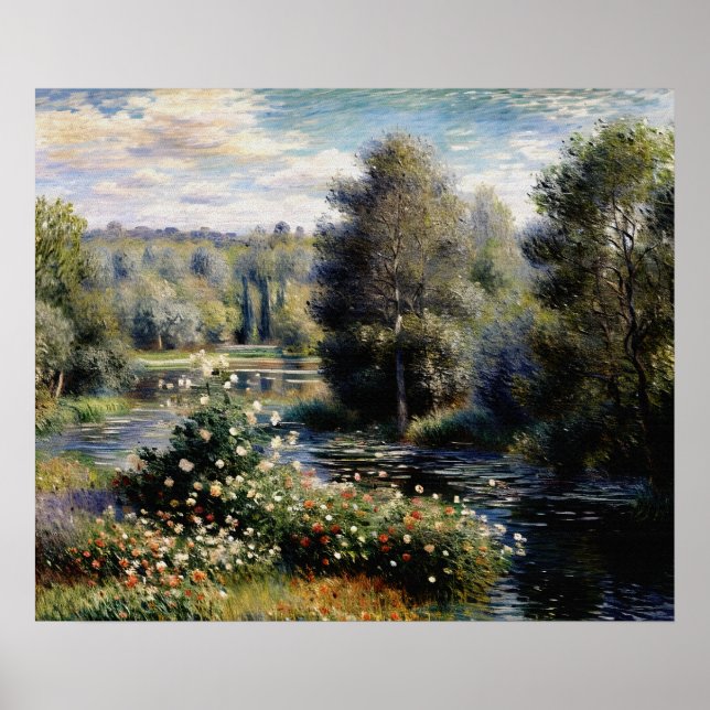 Póster Un rincón del jardín en Montgeron (Frente)