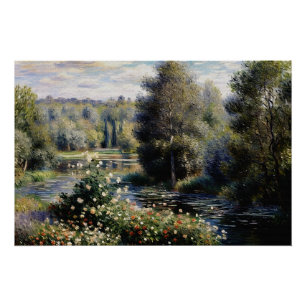 Póster Un rincón del jardín en Montgeron