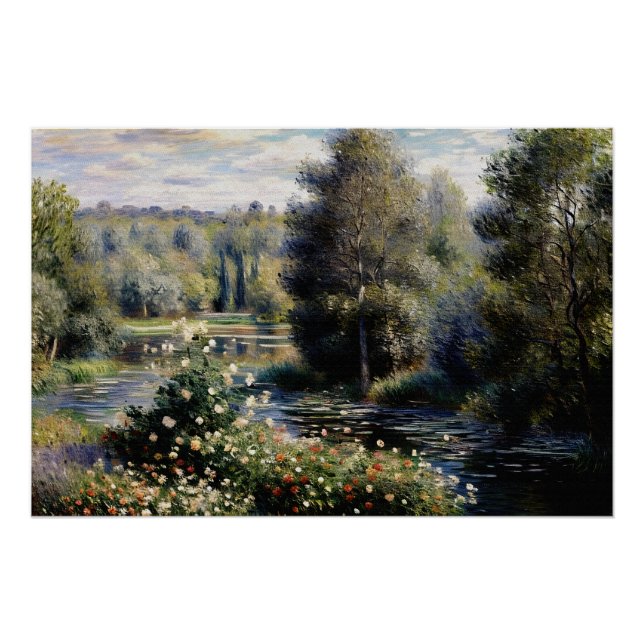 Póster Un rincón del jardín en Montgeron (Anverso)
