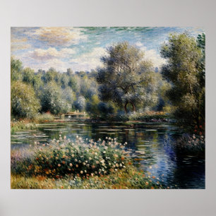 Póster Un rincón del jardín en Montgeron (2)