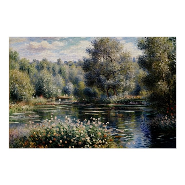 Póster Un rincón del jardín en Montgeron (2) (Anverso)
