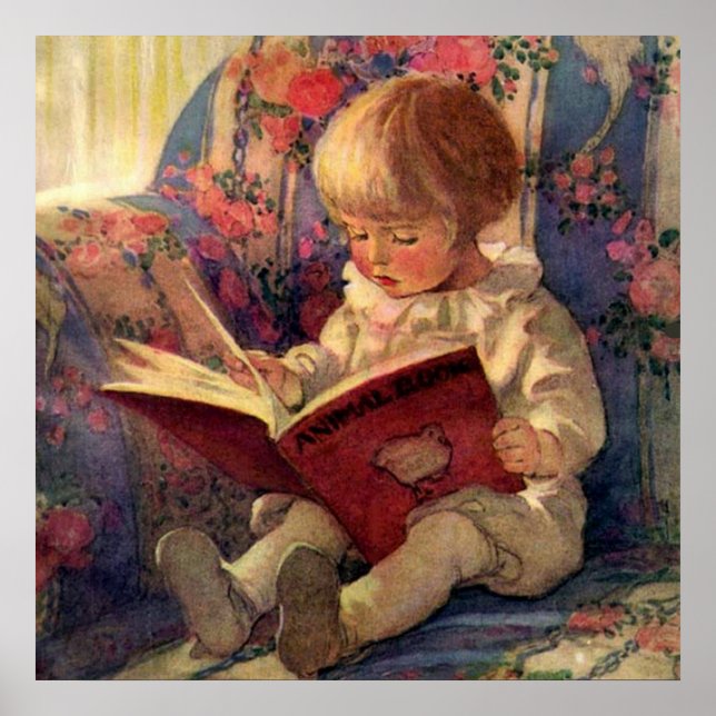 Póster “Un rincón tranquilo” de Jessie Willcox Smith (Frente)