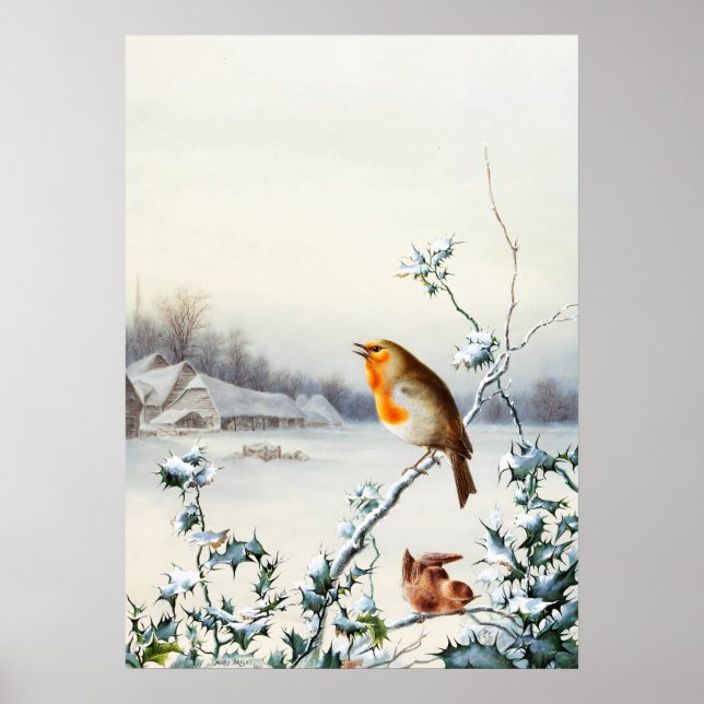 Póster Un Robin y Wren por Harry Bright (Frente)