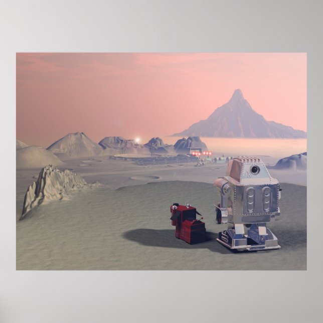 Póster Un robot y su perro 2 (Frente)