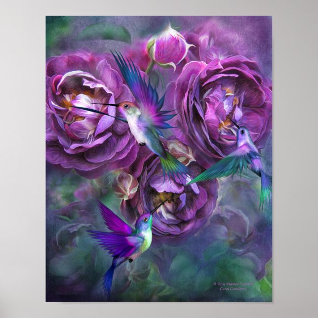 Póster Un Rosa con el nombre de Poster/impresión de Bella (Frente)