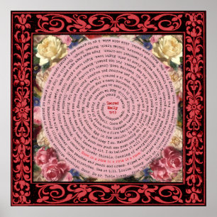 Póster Un Rosa Es Un Rosa Es Un Rosa