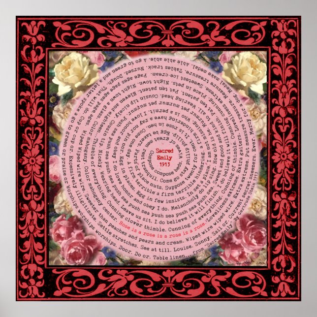 Póster Un Rosa Es Un Rosa Es Un Rosa (Frente)