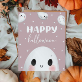 Póster Un Rótulo feliz de Halloween