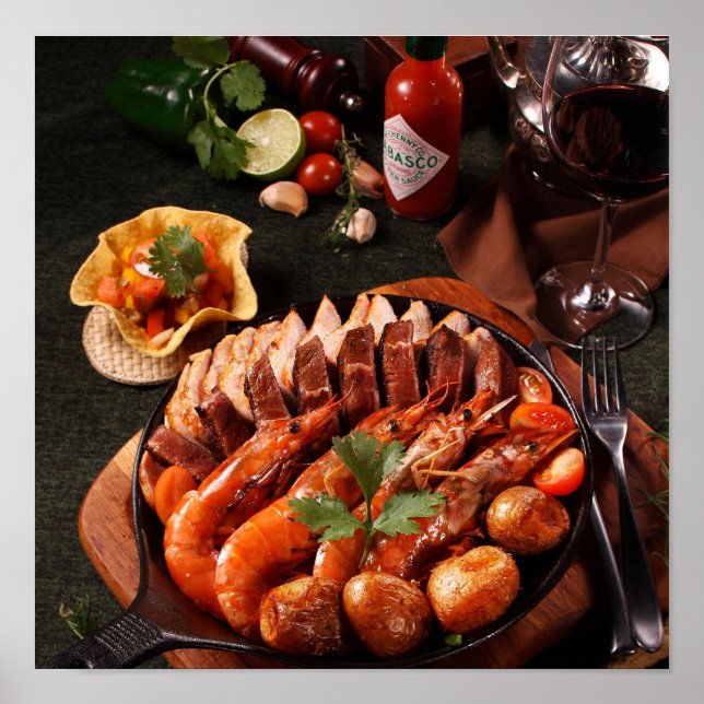 Póster Un sabor de España: Aventura de tapas y comida, (Frente)