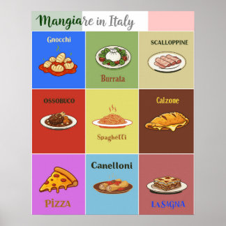Póster Un sabor de Italia