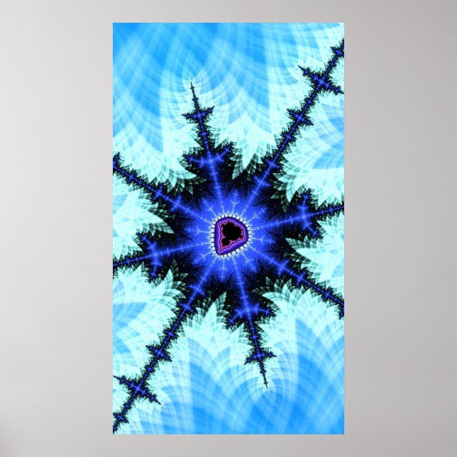 Póster Un salvaje estallido de un abstracto fractal de Ma (Frente)