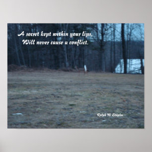 Póster Un secreto guardado