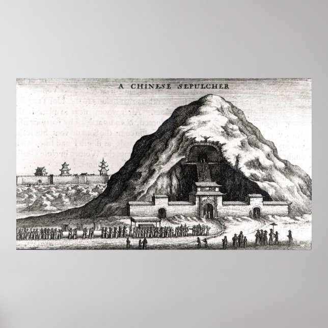 Póster Un sepulcro chino, 1669 (Frente)