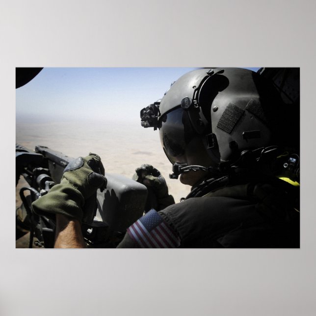 Póster Un soldado proporciona seguridad (Frente)