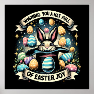 Póster Un sombrero lleno de alegría de Pascua