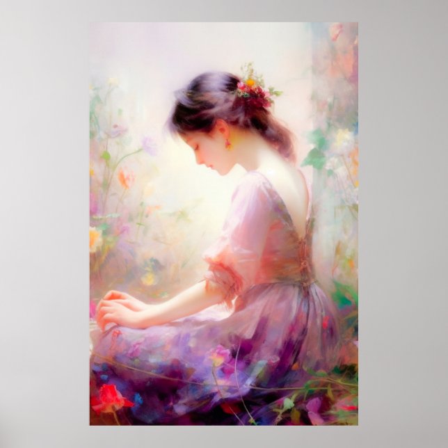 Póster Un sueño de Dios de flores (Frente)