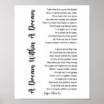 Un sueño dentro de un poema soñado de Edgar Allan 