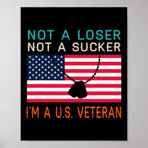 Póster Un Sueño Perdedor Soy Un Veterano Biden 2020 Anti