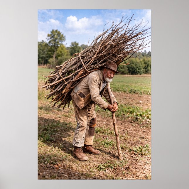 Póster Un techador de Wiltshire 1892 (Frente)