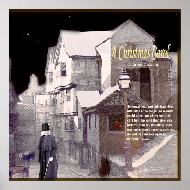 Póster Un texto de Carol Navidades (Frente)