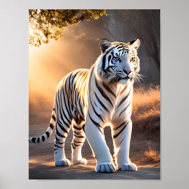Póster Un tigre blanco (Frente)