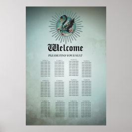 Póster Un toque de fantasía y elegancia, el cisne del sue