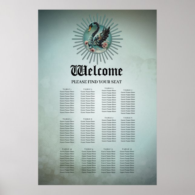 Póster Un toque de fantasía y elegancia, el cisne del sue (Frente)