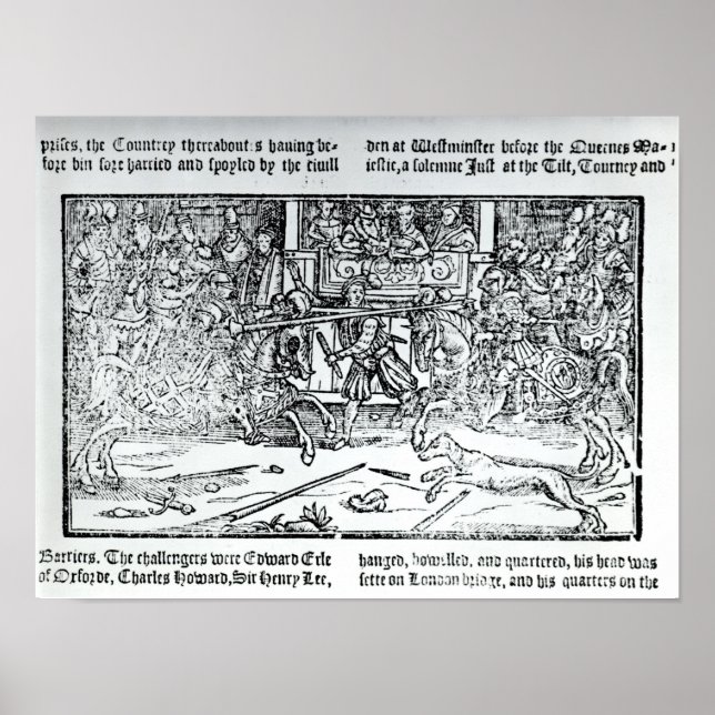 Póster Un Torneo de Jousting (Frente)