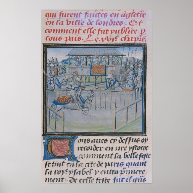 Póster Un torneo en Londres: Jousting (Frente)