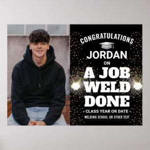 Póster Un Trabajo Soldado Hecho Graduación de Soldadura F