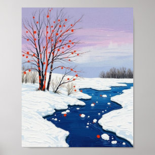 Póster Un tranquilo día de invierno