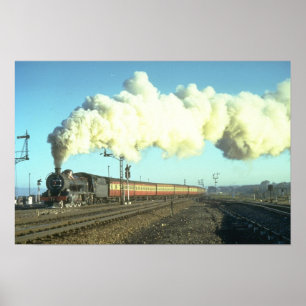 Póster Un tren de cercanías de la mañana para los pasos