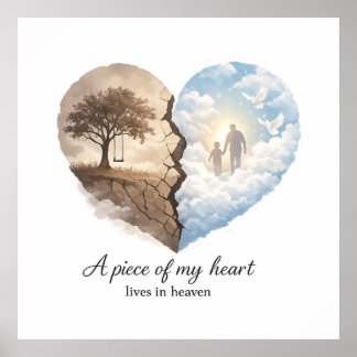 Póster Un trozo de mi corazón vive en el cielo Memorial 