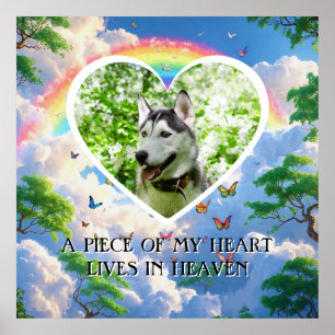 Póster Un trozo de mi corazón vive en el cielo Memorial p
