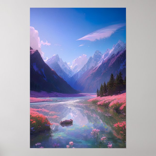 Póster Un valle de belleza y paz (Frente)