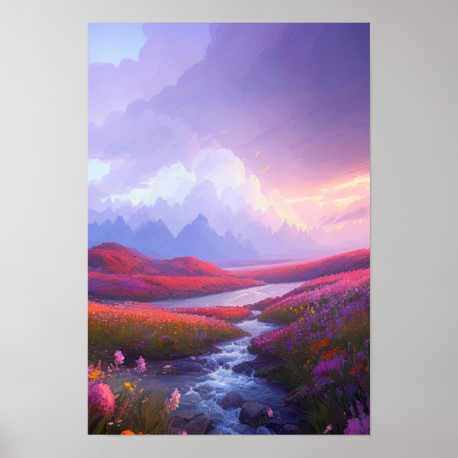 Póster Un Valle Pacífico Antes De La Tormenta (Frente)