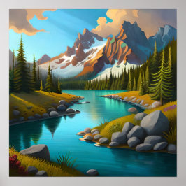 Póster Un Valle Y Un Río