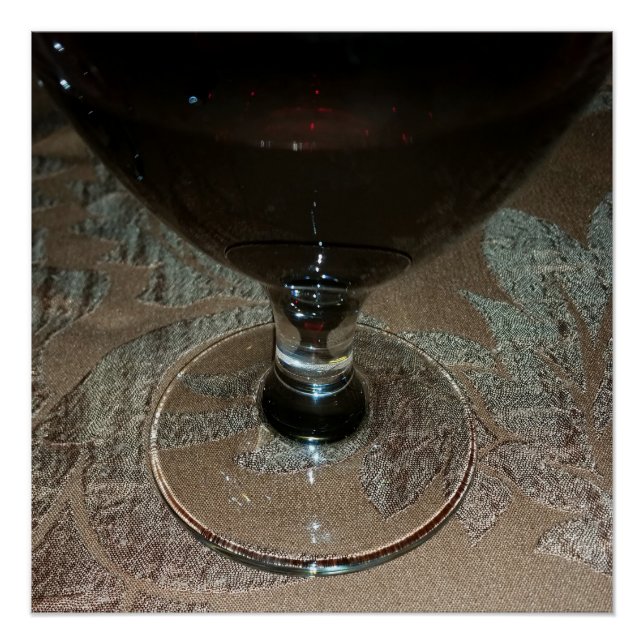 Póster un vaso de vino tinto (Anverso)