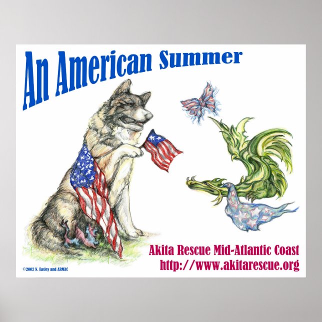 Póster Un verano americano (paisaje) (Frente)
