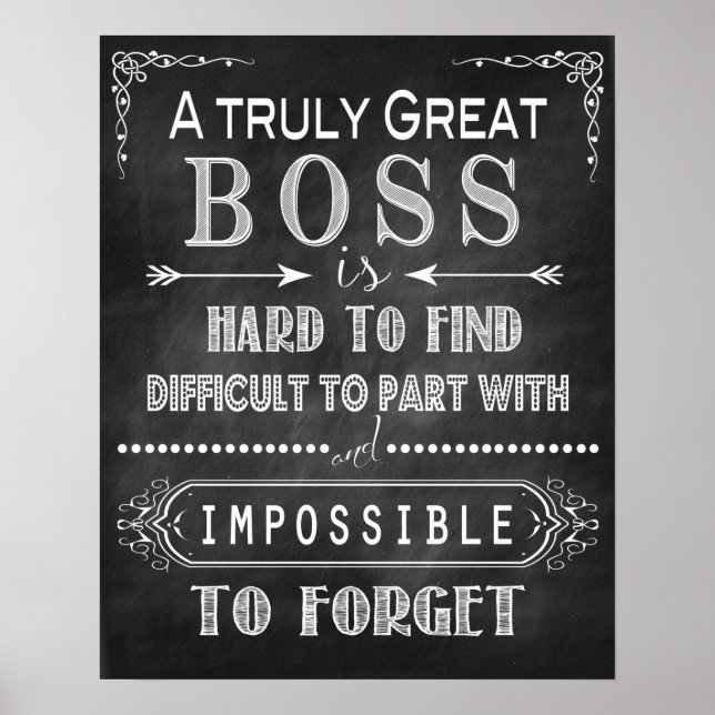 Póster Un verdadero gran Poster de jefe (Frente)
