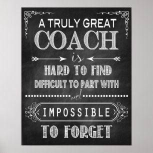 Póster Un verdadero Poster entrenador